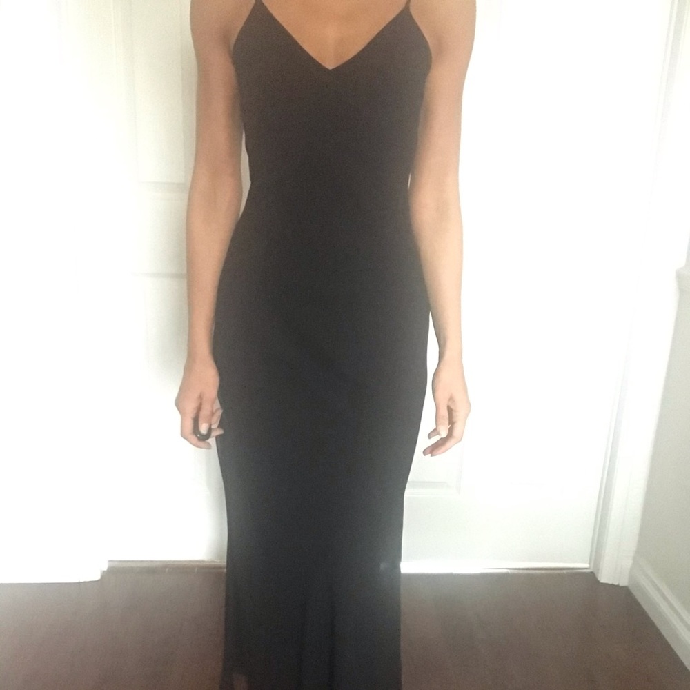 Long black dress